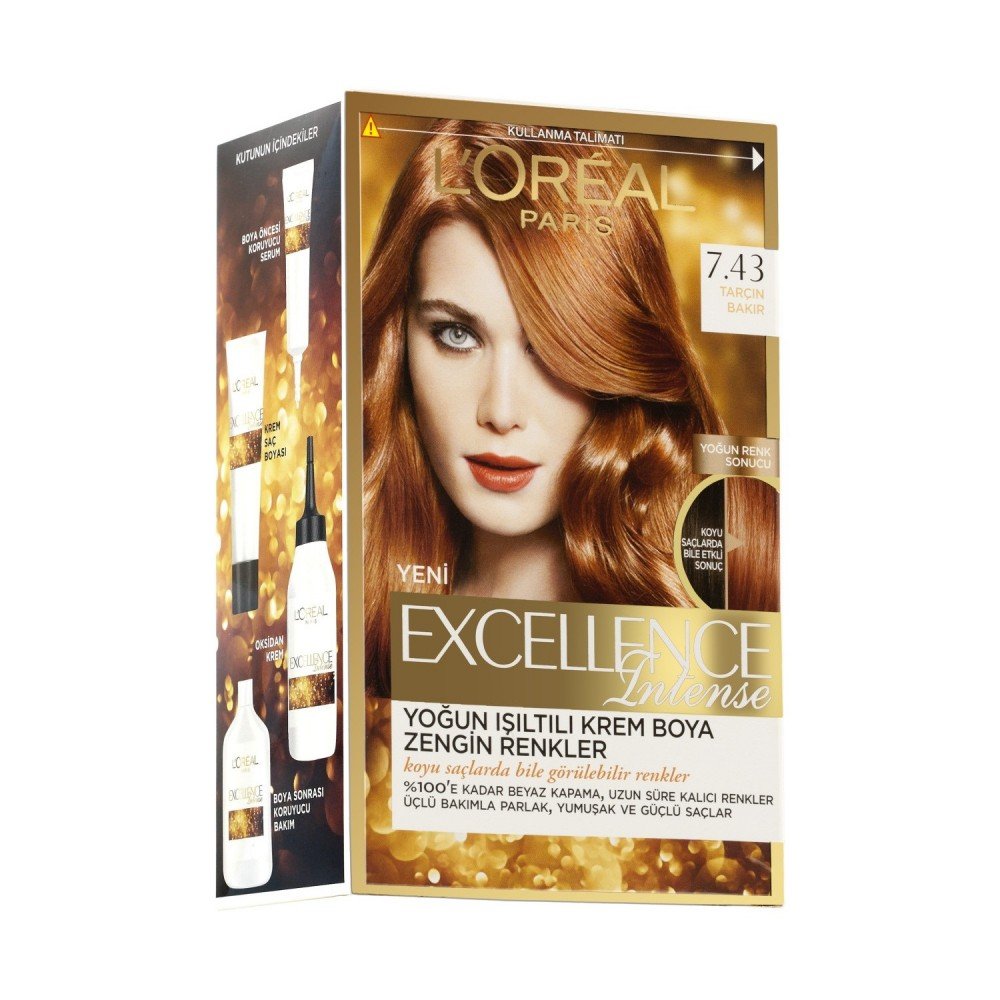 Loreal Paris Excellence Intense Saç Boyası 7.43 Tarçın Bakırı