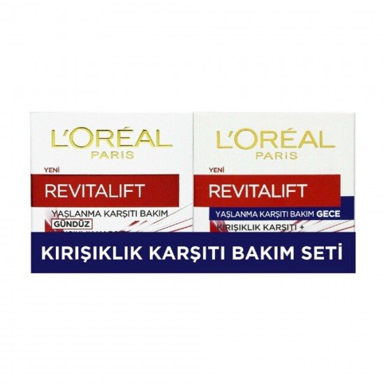 Loreal Paris Revitalift Yaşlanma Karşıtı Gündüz Bakım Kremi 50 ml + Gece Bakım Kremi 50 ml Loreal Paris Revitalift Yaşlanma Karşıtı Gündüz Bakım Kremi 50 ml + Gece Bakım Kremi 50 ml