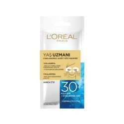 Loreal Paris Yaş Uzmanı Canlandırıcı Kağıt Göz Maskesi 30+ Loreal Paris Yaş Uzmanı Canlandırıcı Kağıt Göz Maskesi 30+