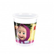 Maşa Koca Ayı Karton Bardak 8'li