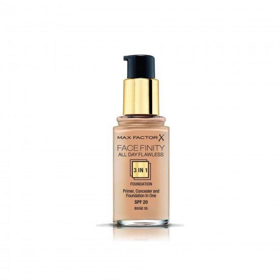 Max Factor FaceFinity 3ü 1 Arada Kalıcı Fondöten 55 Beige Max Factor FaceFinity 3ü 1 Arada Kalıcı Fondöten 55 Beige