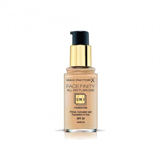 Max Factor FaceFinity 3ü 1 Arada Kalıcı Fondöten 60 Sand Max Factor FaceFinity 3ü 1 Arada Kalıcı Fondöten 60 Sand