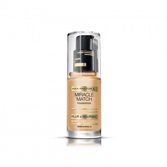 Max Factor Nemlendirme Etkili Fondöten - Miracle Match Foundation 45 Warm Almond Max Factor Nemlendirme Etkili Fondöten - Miracle Match Foundation 45 Warm Almond