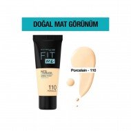 Maybelline Mat Fondöten - Fit Me Matte + Poreless Foundation 110 Porcelain 30 ML Maybelline Mat Fondöten - Fit Me Matte + Poreless Foundation 110 Porcelain 30 ML