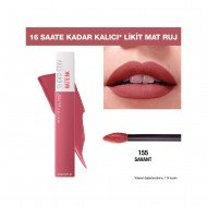Maybelline New York Super Stay Matte Ink Likit Mat Ruj - 155 Savant - Nude/Pembe