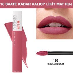 Maybelline Super Stay Matte Ink - Likit Mat Ruj No:180 Revolutionary 5ml Maybelline Super Stay Matte Ink - Likit Mat Ruj No:180 Revolutionary 5ml