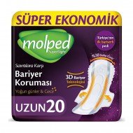 Molped Supernight Hijyenik Ped Uzun Süper Ekonomik 20 Adet