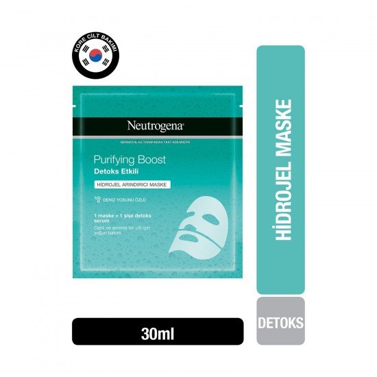 Neutrogena Purifying Boost Arındırıcı Detoks Hidrojel Maske