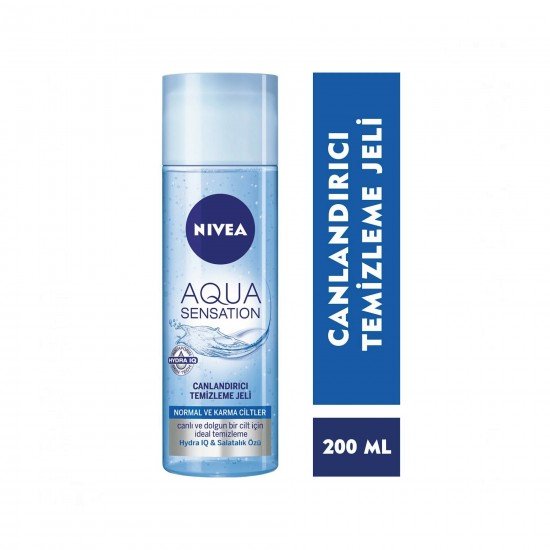 Nivea Aqua Sensatıon Canlandırıcı Yüz Temizleme Jeli 200 ML