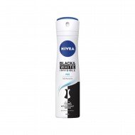 Nivea İnvisible Black&Whıte Pure Sprey Deodorant 150 Ml Kadın Nivea İnvisible Black&Whıte Pure Sprey Deodorant 150 Ml Kadın