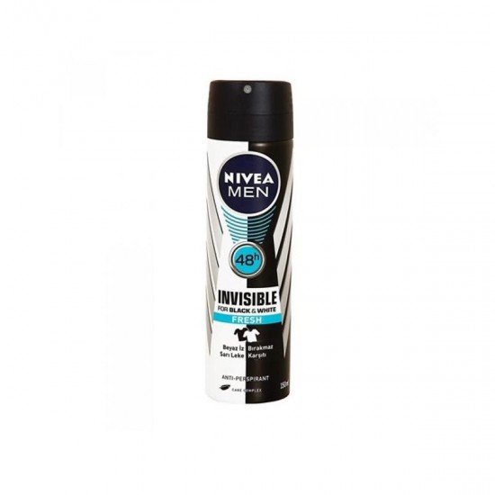 Nivea Men Invisible ForBlack&White Fresh Deodorant 150 ml - Erkek Deodorant