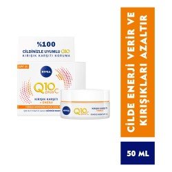 Nivea Q10+ C Kırışık Karşıtı Enerji Gündüz Bakım Kremi 50 Ml Nivea Q10+ C Kırışık Karşıtı Enerji Gündüz Bakım Kremi 50 Ml