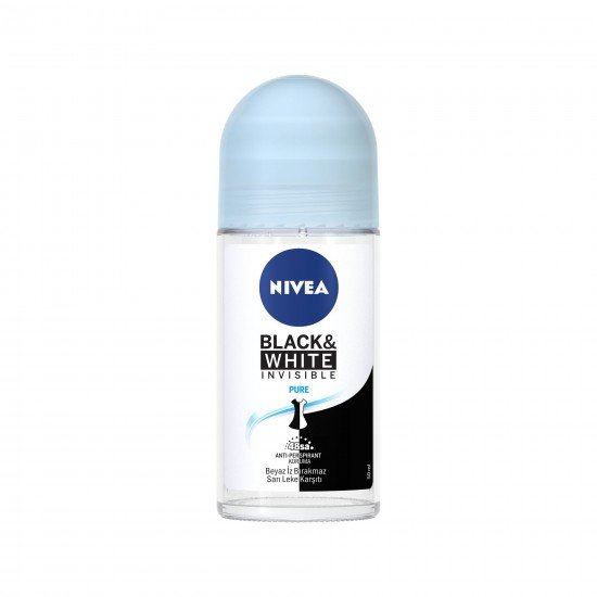 Nivea Invisible Black&White Pure Roll-On Deodorant 50 Ml Kadın