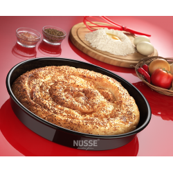 Nüsse Emaye Yuvarlak Fırın Tepsisi 36 Cm Nüsse Emaye Yuvarlak Fırın Tepsisi 36 Cm