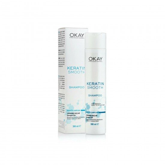 Okay Smooth Keratin Onarıcı Şampuan 300 ML Okay Smooth Keratin Onarıcı Şampuan 300 ML