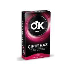 Okey Çifte Haz Prezervatif 10'lu Okey Çifte Haz Prezervatif 10'lu