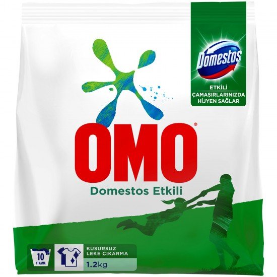 Omo Domestos Etkili Toz Çamaşır Deterjanı 1.2 Kg 10 Yıkama
