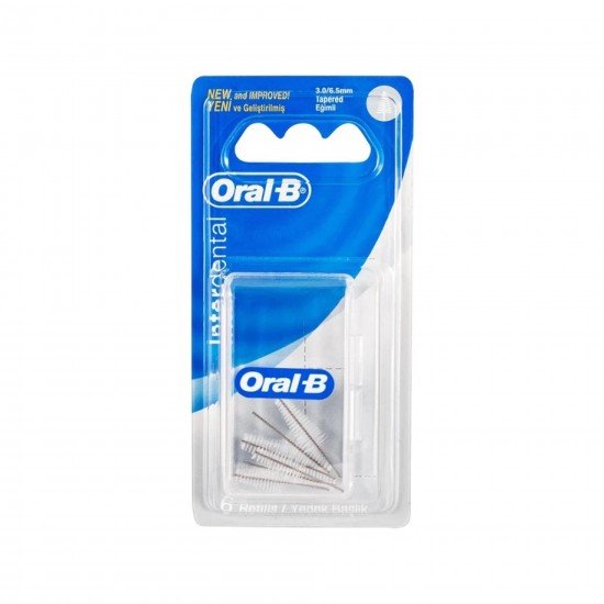 Oral-B Arayüz Diş Fırçası Yedeği Eğimli 6 Adet - 3.0/6.5 MM