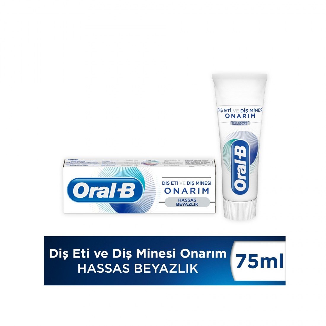 Oral-B Diş Eti Ve Diş Minesi Onarım Hassas Beyazlık Diş Macunu 75 Ml