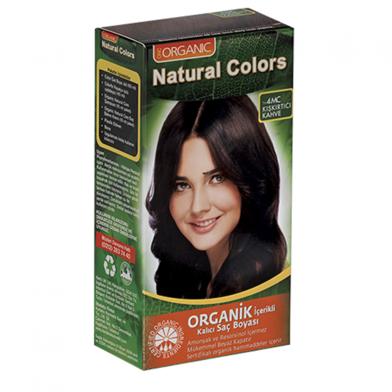 Organic Natural Colors 4MC Kışkırtıcı Kahve Saç Boyası