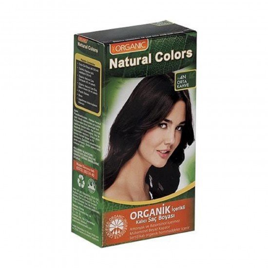 Organic Natural Colors 4N Orta Kahve Saç Boyası