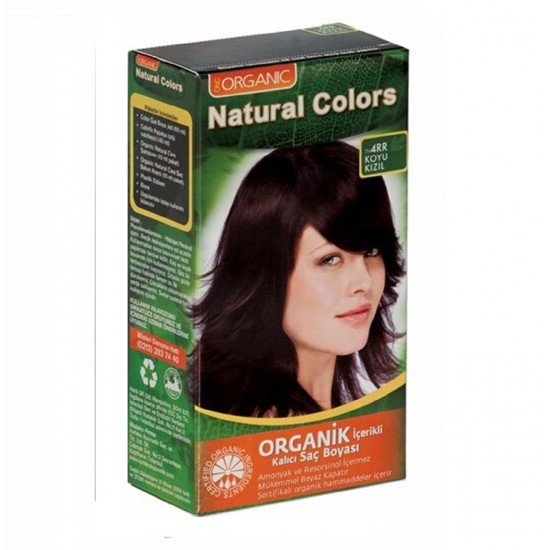 Organic Natural Colors 4RR Koyu Kızıl Saç Boyası