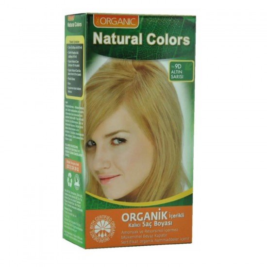 Organic Natural Colors Boyası 9D Altın Sarısı