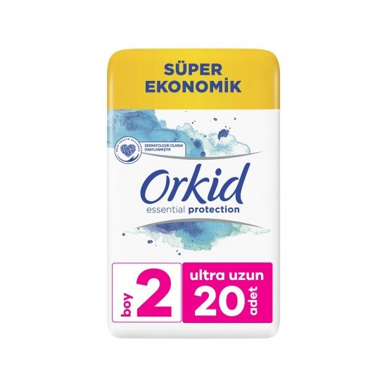 Orkid Essentials Protection Hijyenik Ped Süper Ekonomik Paket Uzun 20 Adet Orkid Essentials Protection Hijyenik Ped Süper Ekonomik Paket Uzun 20 Adet