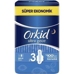 Orkid Ultra Extra Anne Kız Gece Hijyenik Ped 18'li Orkid Ultra Extra Anne Kız Gece Hijyenik Ped 18'li