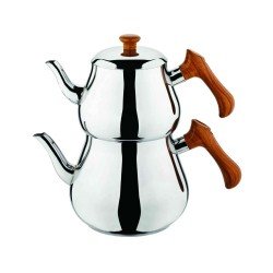 Özkent Piramit Mega Boy Ahşap Çaydanlık Özkent Piramit Mega Boy Ahşap Çaydanlık