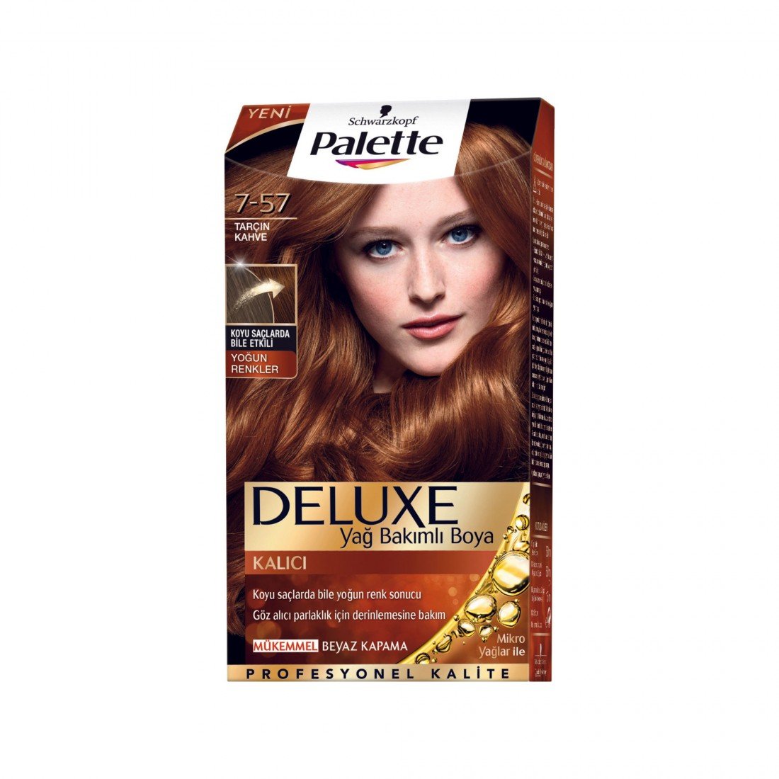 Palette Deluxe Yoğun Renkler Saç Boyası 757 Tarçın Kahve