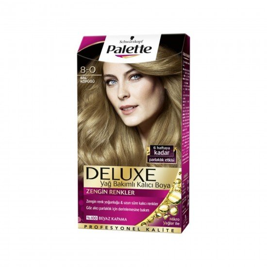 Palette Deluxe Yoğun Renkler Saç Boyası  8-0 Bal Köpüğü