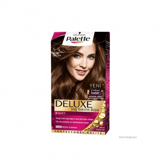 Palette Deluxe Yoğun Yağ Bakımlı Saç Boyası 5-5 Işıltılı Çikolata