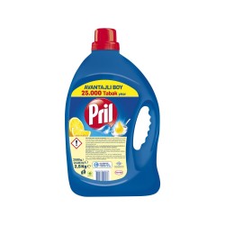 Pril Sıvı Bulaşık Deterjanı Limon 3 'lü Güç 2,5 Kg