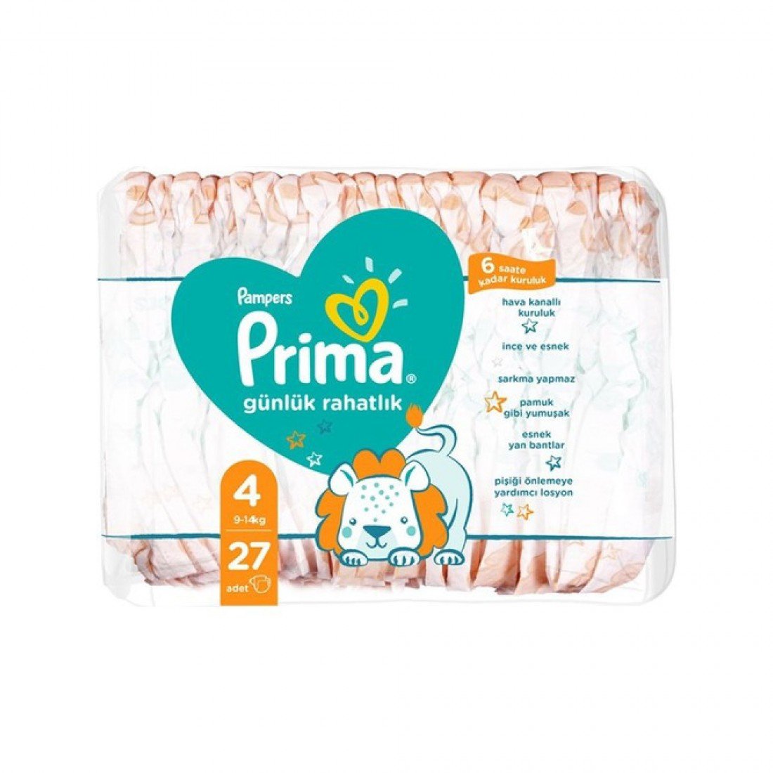 Prima Bebek Bezi Günlük Rahatlık 4 Beden 914 kg 27�li