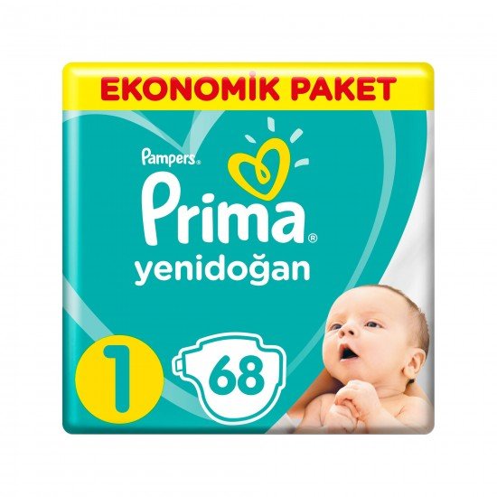 Prima Bebek Bezi Yeni Bebek 1 Beden 68 Adet Yenidoğan Ekonomik Paket Prima Bebek Bezi Yeni Bebek 1 Beden 68 Adet Yenidoğan Ekonomik Paket