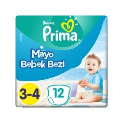 Prima Mayo Bebek Bezi 3-4 Beden 12 Adet Midi Tekli Paket Prima Mayo Bebek Bezi 3-4 Beden 12 Adet Midi Tekli Paket