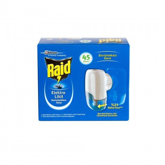 Raid Elektro Likit Sinekkovar 45 Gece Sistem 35 ML Raid Elektro Likit Sinekkovar 45 Gece Sistem 35 ML