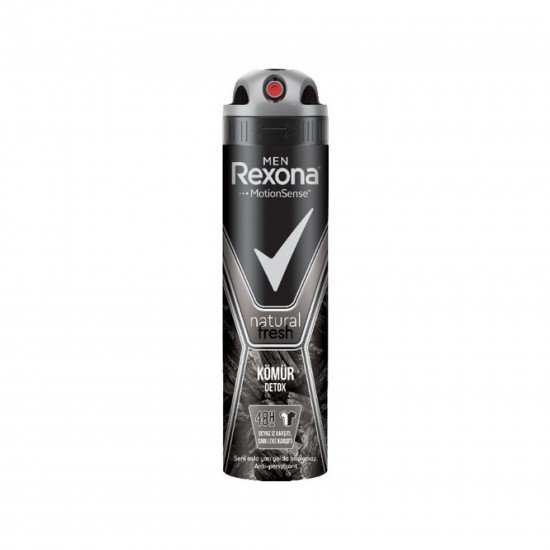 Rexona Men Natural Fresh Kömür Detox Erkek Sprey Deodorant 150 Ml