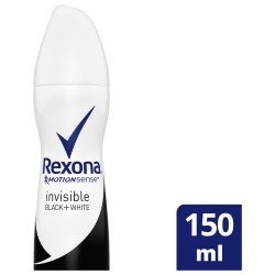 Rexona Invisible Black + White Antiperspirant Kadın Sprey Deodorant 150 Ml Rexona Invisible Black + White Antiperspirant Kadın Sprey Deodorant 150 Ml