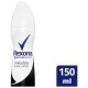 Rexona Invisible Black + White Antiperspirant Kadın Sprey Deodorant 150 Ml