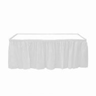 Roll-Up Beyaz Plastik Masa Eteği 75 x 426 Cm Roll-Up Beyaz Plastik Masa Eteği 75 x 426 Cm