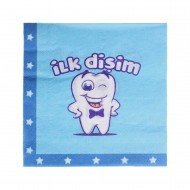 Roll-Up İlk Dişim Erkek Kağıt Peçete 33x33cm 20'li Roll-Up İlk Dişim Erkek Kağıt Peçete 33x33cm 20'li