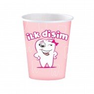 Roll-Up Karton Bardak Pembe İlk Dişim 8 Li Roll-Up Karton Bardak Pembe İlk Dişim 8 Li