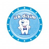 Roll-Up Karton Tabak Mavi İlk Dişim 8 Li  Roll-Up Karton Tabak Mavi İlk Dişim 8 Li