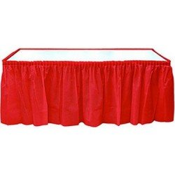 Roll-Up Kırmızı Plastik Masa Eteği 75 x 426 Cm Roll-Up Kırmızı Plastik Masa Eteği 75 x 426 Cm