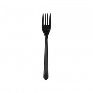 Roll-Up Plastik Çatal Siyah 25'li