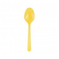 Roll-Up Plastik Kaşık Sarı 25'li