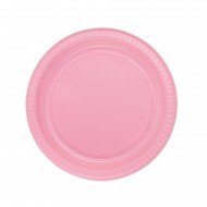 Roll-Up Plastik Tabak Pembe 22cm 25'li Roll-Up Plastik Tabak Pembe 22cm 25'li