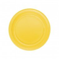 Roll-Up Plastik Tabak Sarı 22cm 25'li